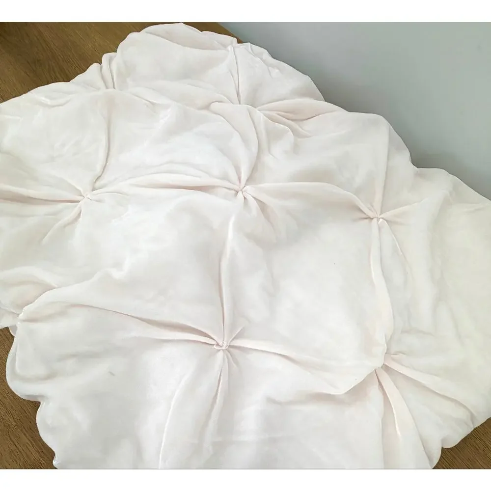 Pottery Barn Kids x Monique Lhuillier Velvet Pintuck Pillow Shams Blush Set of 2